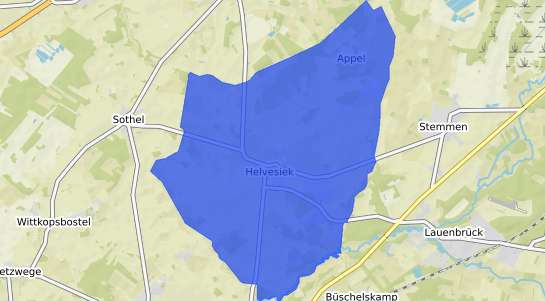 Bodenrichtwertkarte Helvesiek