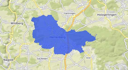 Bodenrichtwertkarte Herrenberg im Gaeu