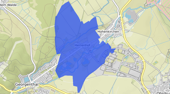 Bodenrichtwertkarte Herrenhof b. Gotha, Thueringen