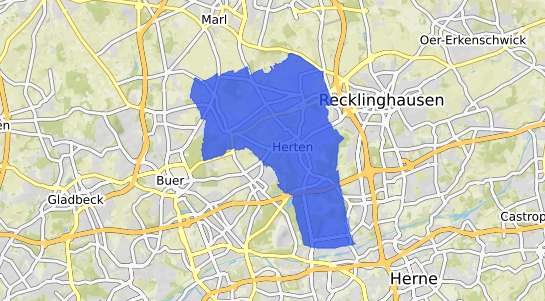 Bodenrichtwertkarte Herten Westfalen
