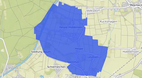 Bodenrichtwertkarte Hespe b. Stadthagen