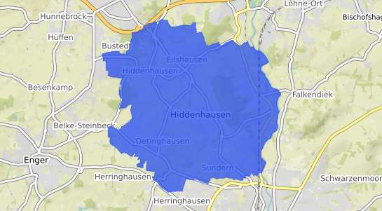 Bodenrichtwertkarte Hiddenhausen