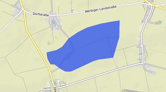 Bodenrichtwertkarte Hoefgen b. Jueterbog