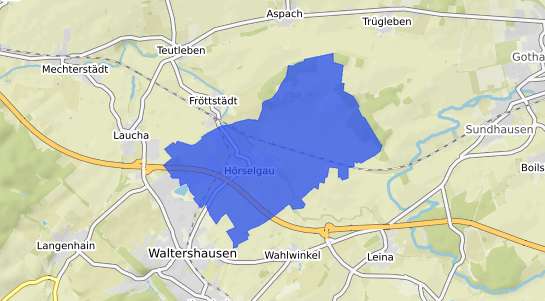 Bodenrichtwertkarte Hoerselgau