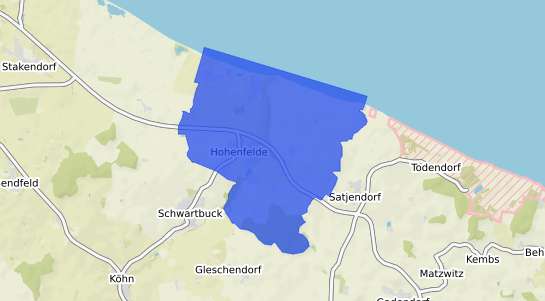 Bodenrichtwertkarte Hohenfelde b. Kiel