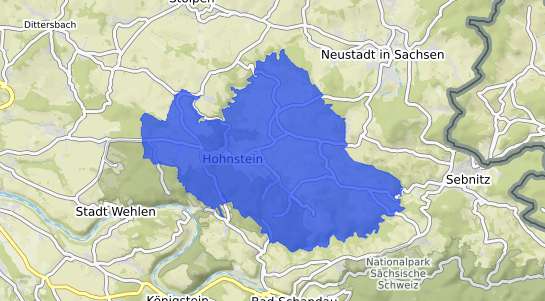Bodenrichtwertkarte Hohnstein (S&auml;chsische Schweiz)
