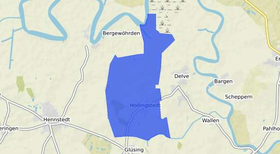 Bodenrichtwertkarte Hollingstedt b. Delve, Holstein