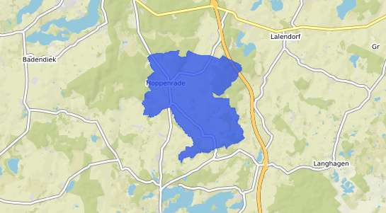 Bodenrichtwertkarte Hoppenrade b. Bad Kleinen