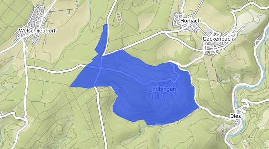 Bodenrichtwertkarte Huebingen Westerwald