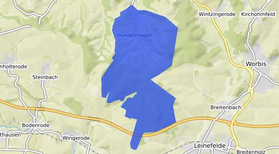 Bodenrichtwertkarte Hundeshagen