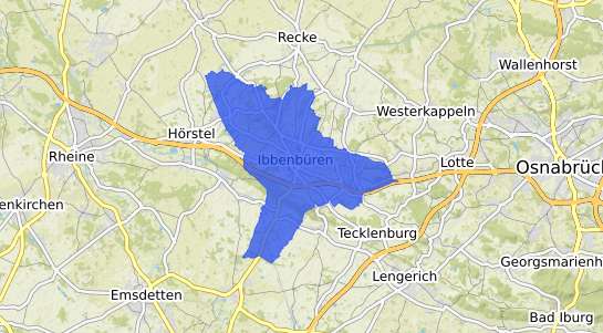 Bodenrichtwertkarte Ibbenb&uuml;ren