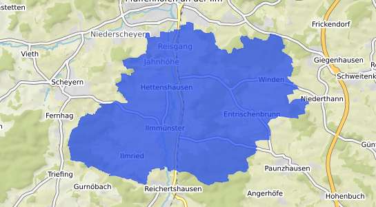 Bodenrichtwertkarte Ilmm&uuml;nster