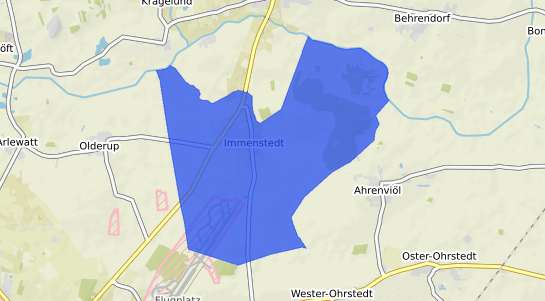 Bodenrichtwertkarte Immenstedt b. Albersdorf, Holstein