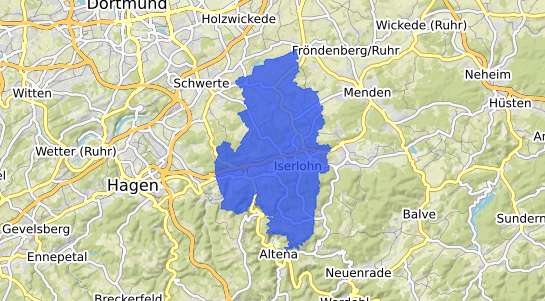 Bodenrichtwertkarte Iserlohn
