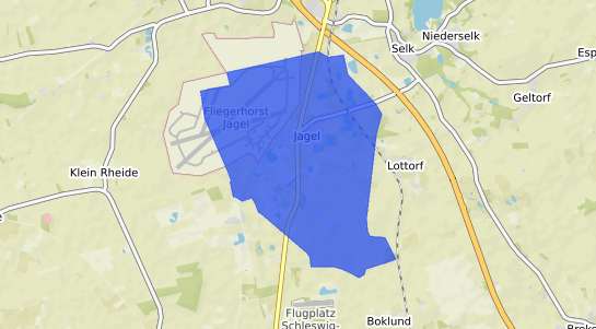 Bodenrichtwertkarte Jagel b. Schleswig