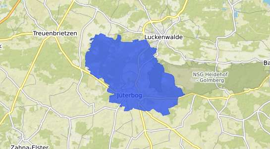 Bodenrichtwertkarte J&uuml;terbog