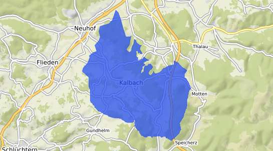 Bodenrichtwertkarte Kalbach Rhoen