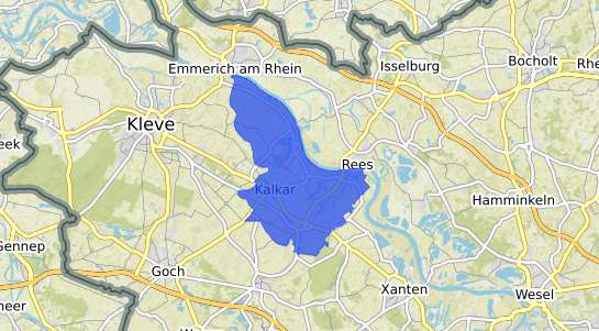 Bodenrichtwertkarte Kalkar Niederrhein