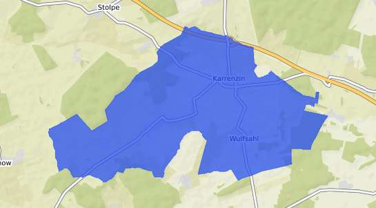 Bodenrichtwertkarte Karrenzin