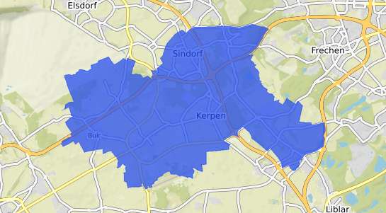 Bodenrichtwertkarte Kerpen Rheinland