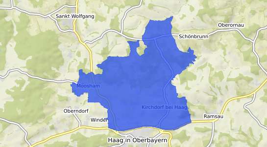 Bodenrichtwertkarte Kirchdorf b. Haag, Oberbayern