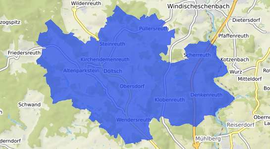 Bodenrichtwertkarte Kirchendemenreuth