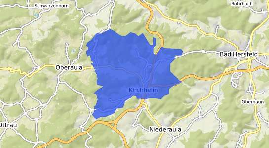 Bodenrichtwertkarte Kirchheim Hessen