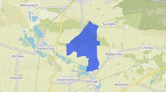 Bodenrichtwertkarte Kleinzerbst b. Koethen, Anhalt