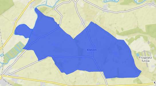 Bodenrichtwertkarte Kletzin b. Demmin