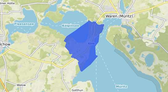 Bodenrichtwertkarte Klink b. Waren
