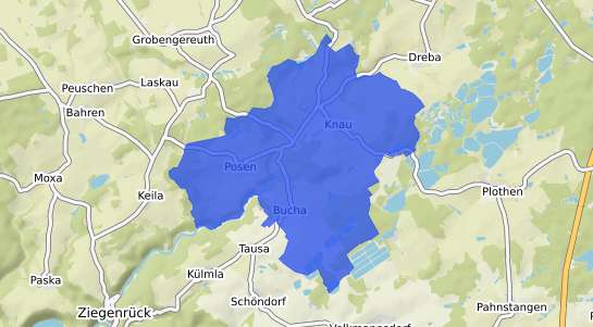 Bodenrichtwertkarte Knau b. Poessneck