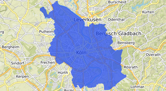 Bodenrichtwertkarte Köln