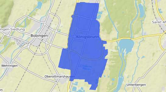 Bodenrichtwertkarte Koenigsbrunn b. Augsburg