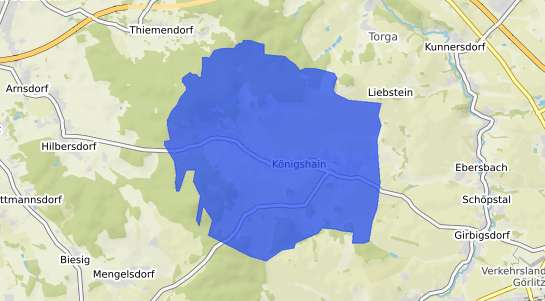 Bodenrichtwertkarte Koenigshain b. Goerlitz, Neisse