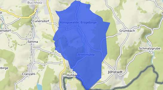 Bodenrichtwertkarte Koenigswalde Erzgebirge