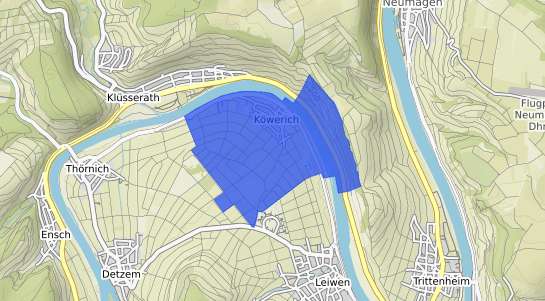 Bodenrichtwertkarte Koewerich