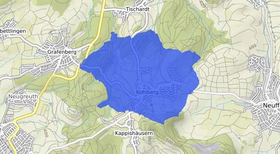 Bodenrichtwertkarte Kohlberg Wuerttemberg