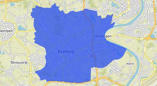 Bodenrichtwertkarte Krefeld