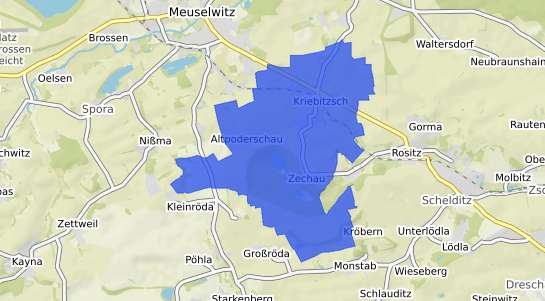 Bodenrichtwertkarte Kriebitzsch