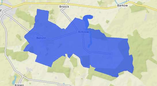 Bodenrichtwertkarte Kritzow b. Schwerin, Mecklenburg