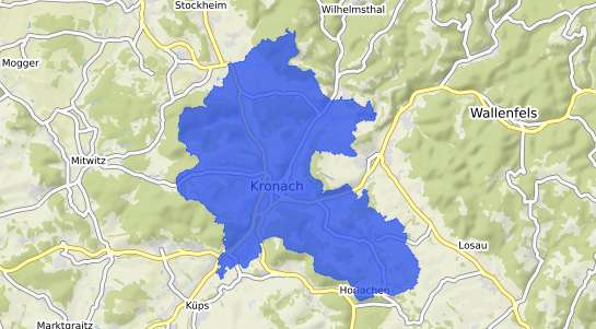 Bodenrichtwertkarte Kronach Oberfranken