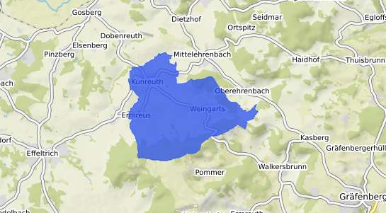 Bodenrichtwertkarte Kunreuth b. Forchheim, Oberfranken