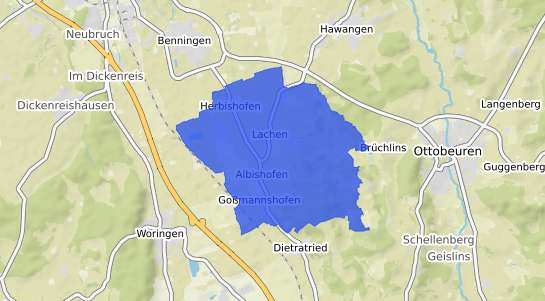 Bodenrichtwertkarte Lachen b. Memmingen