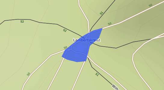 Bodenrichtwertkarte Lambertskreuz