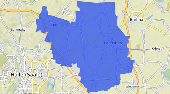Bodenrichtwertkarte Landsberg b. Halle, Saale