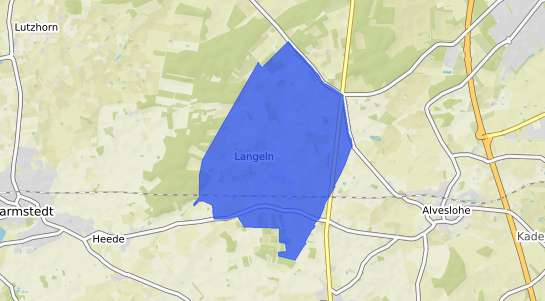 Bodenrichtwertkarte Langeln Kr. Pinneberg