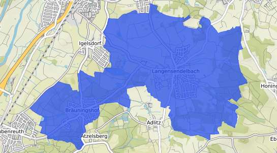 Bodenrichtwertkarte Langensendelbach