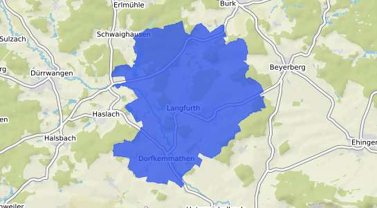 Bodenrichtwertkarte Langfurth Mittelfranken