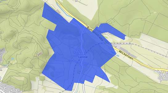 Bodenrichtwertkarte Lenne am Solling