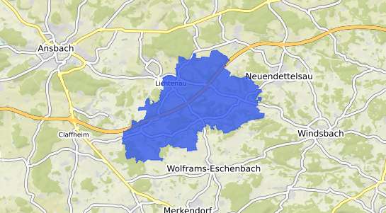 Bodenrichtwertkarte Lichtenau Mittelfranken